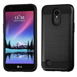 LG V5, K10 (2017), K20 Plus Armor Hybrid Case (Black)